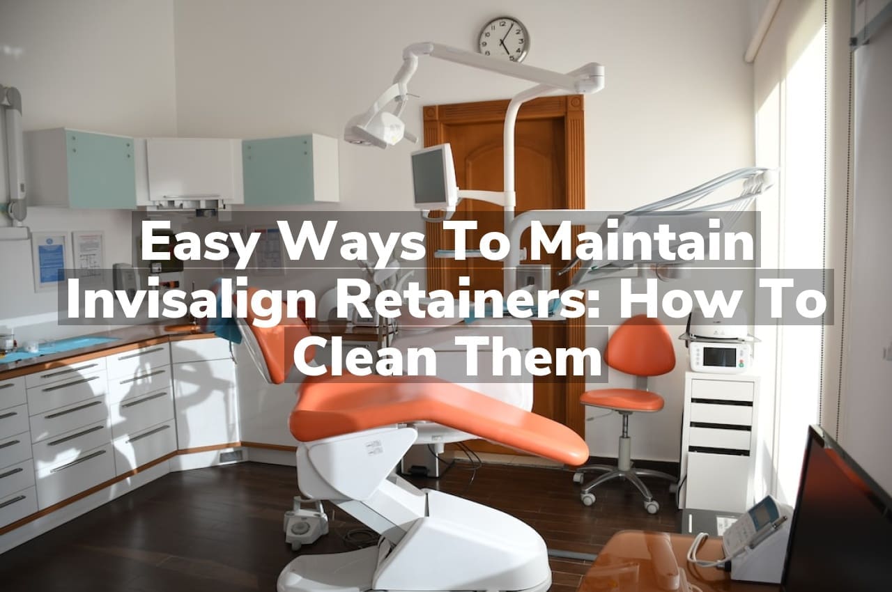 Easy Ways to Maintain Invisalign Retainers: How to Clean Them